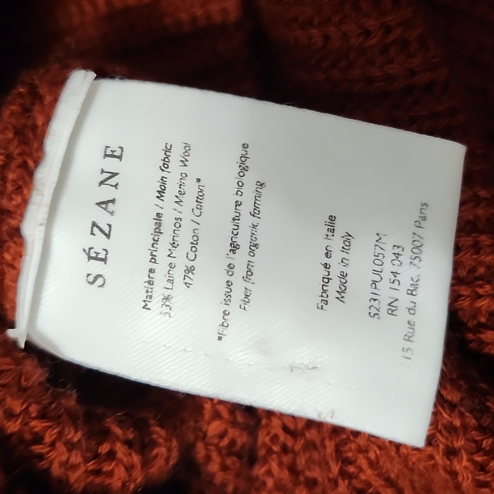 Sezane Eloi Jumper Tomette - Size M - Picture 11 of 12
